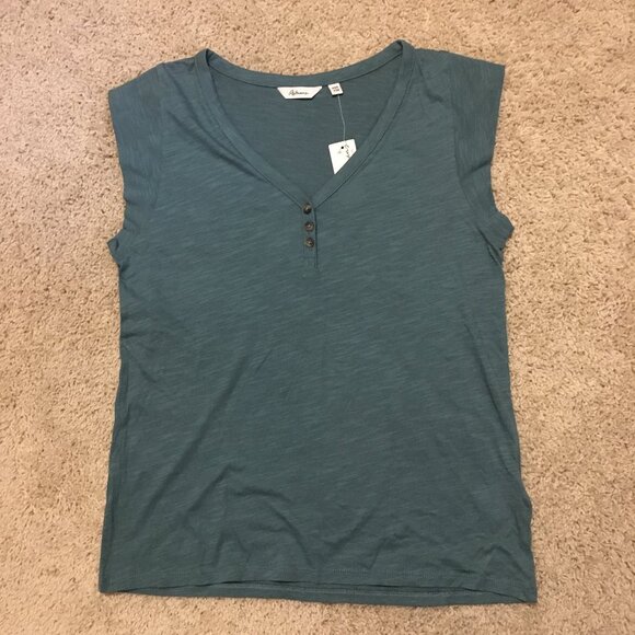 NWT Cadet Blue Polo Muscle Sleeve Cotton Tee - Picture 9 of 13